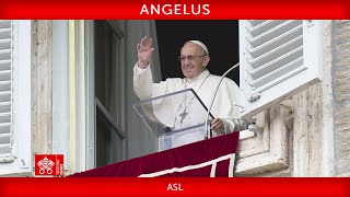 February 4 2024 Angelus prayer Pope Francis  ASL [upl. by Magdaia]