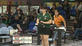 Melbourne Cup 2010 Womens Grand Final  Esther Cheah MALAYSIA Vs Bianca Flanagan QLD [upl. by Akirdnahs]