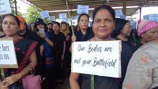 Thousand of Women Protest in Dima Hasao Haflong Over Manipur Violence [upl. by Carri]