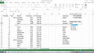 Operations Management using Excel Seasonality and Trend Forecasting [upl. by Lister]