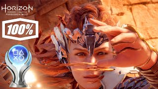 Horizon Forbidden West Platinum Trophy 100 completion amp everything unlocked [upl. by Dnomyaw498]