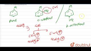 Ortho and para nitrophenols are more acidic than phenol Draw the resonating [upl. by Yarezed622]