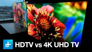 4K UHD TV vs 1080p HDTV  Side by Side Comparison [upl. by Akinuahs]