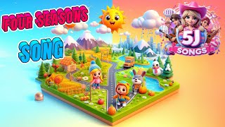 Seasons Song 2024  Learning Seasons with Nursery Rhymes  Kids Songs  5J Songs [upl. by Nert]