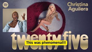 The 25th Anniversary of Christina Aguilera  Spotify Anniversaries LIVE UK REACTION [upl. by Yerbua822]