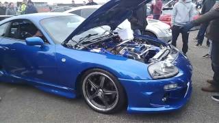 Toyota Supra 2JZ turboblowoff sound [upl. by Sadick]