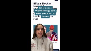 Labour Unions Overwhelmingly Back Elissa Slotkin for US Senate [upl. by Faun]