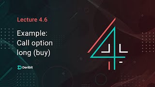 46 Trade example – Call option long buy  Deribit Options Course Basics [upl. by Marwin]