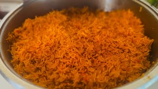 HOW TO COOK PARTY JOLLOF RICE  NIGERIA JOLLOF COOK WITH BASMATI RICE jolloflove jollof [upl. by Aisak761]