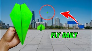 How to Fold a Paper Airplane to Fly All Day Without Falling [upl. by Mazlack]