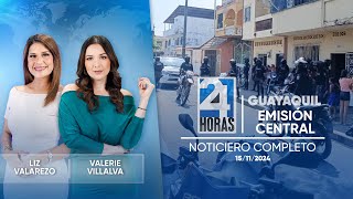 Noticiero de Guayaquil Emisión Central 15112024 [upl. by Adnilreh]