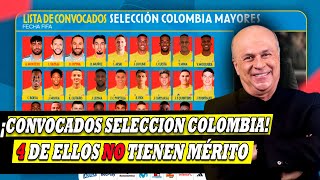 LISTA DE CONVOCADOS SELECCION COLOMBIA CARLOS ANTONIO VÉLEZ [upl. by Todd]