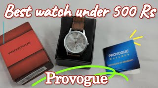 Provogue Day and Date Analog Watch  For Men PRV117SILVER unboxing amp Review  Best watch under 500 [upl. by Goodill]