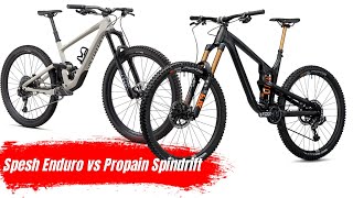 Specialized Enduro Elite vs Propain Spindrift AL 29  COMPARISON [upl. by Abell]