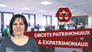 Caractéristiques des droits patrimoniaux et expatrimoniaux  Droit  digiSchool [upl. by Sidoeht]