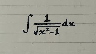 Integral of 1√x21  Integration by Trigonometric Substitution [upl. by Cutty]