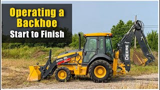 How to Operate a Backhoe 2020 PreOp to Shut Down  Tractor Loader Backhoe Training [upl. by Recha]