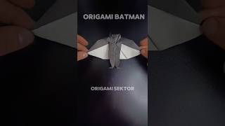 EASY ORIGAMI BATMAN CRAFT TUTORIAL  DIY PAPER ORIGAMI BATMAN [upl. by Hctub]