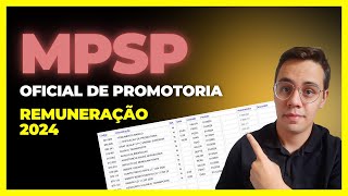 Qual a remuneração do Oficial de Promotoria do MPSP  Valores de Fevereiro de 2024 [upl. by Nuahsyt906]