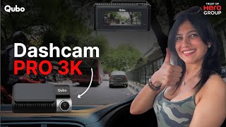 Best Advanced Dashcam  Qubo Dashcam Pro 3K  Dashcam Full Review  Trust of Hero Group smartauto [upl. by Notserp]