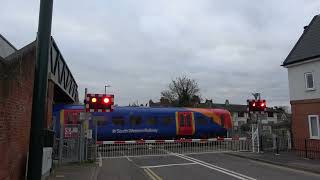 Quadrupole Stay Egham Level Crossing  08012024 [upl. by Latrell]