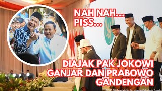 MAKIN GIMANA GITU YA DIAJAK PAK JOKOWI KE PEKALONGAN GANJAR DAN PRABOWO GANDENGAN TANGAN [upl. by Bowler]