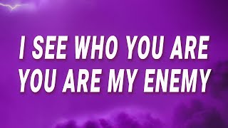 Tommee Profitt  I see who you are you are my enemy Enemy Lyrics [upl. by Deaner]