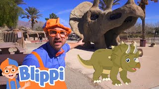 Learning Dinosaurs With Blippi  Educational Videos For Kids [upl. by Namad45]