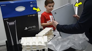 TRUMAnn Giving His 7 Year Old Kid NEW Ps5 CONSOLE Playing Fortnite On NEW Playstation 5 Console [upl. by Marcel519]