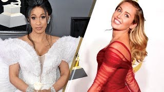 Best Dressed 2018 Grammys Red Carpet Fashions [upl. by Ataner]