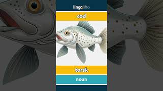 🇬🇧🇸🇪 cod  torsk  vocabulary builder  learn English  låt oss lära oss engelska [upl. by Alden]