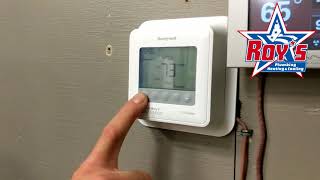 How to Use Your Honeywell T4 Pro Thermostat [upl. by Tomkins]