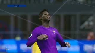 FIORENTINA VS FROSINONE  PES 2021 GAMEPLAY [upl. by Sung]