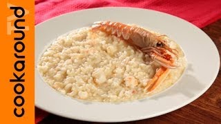 Risotto scampi e champagne  Primo piatto sfizioso [upl. by Nylkoorb]