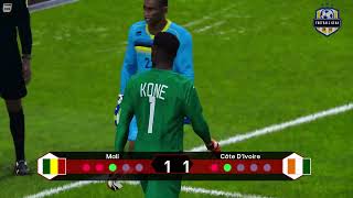 MALI vs COTE DIVOIRE 14 Final Penalty Shootout 2024  CAF African Cup  PES Gameplay [upl. by Feinleib]