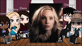 Tvd react to Bonnie Caroline amp Elena [upl. by Lertsek300]