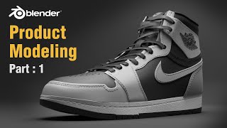 Modeling Shoes in Blender  Product Modeling Tutorial  Part 1 [upl. by Bibbie395]