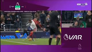 Andrew Robertson Red Card  Tottenham vs Liverpool 22 [upl. by Romeo]