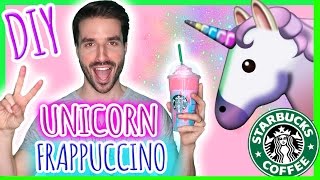 COMMENT FAIRE LE FRAPPUCCINO LICORNE FAÇON STARBUCKS [upl. by Enelhtak]