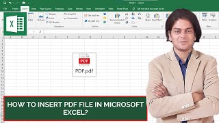 How to insert PDF file in Microsoft excel [upl. by Aloke]