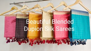 Beautiful Blended Dupion Silk Sarees in Best Price trending silksaree sreyanshi dupionsilk [upl. by Ruhtua]