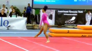 2016 Jesolo EF Jordan Chiles FX 12 800 [upl. by Ahron292]