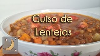 Como hacer Guiso de Lentejas  Receta de Lentejas con Panceta  Tocino [upl. by Arjan950]