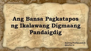 Bansa pagkatapos ng Ikalawang Digmaang Pandaigdig [upl. by Churchill]