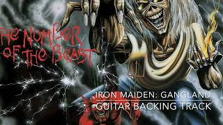 Iron Maiden Gangland  Guitar Backing Track W Original Vocals [upl. by Zetnahs393]