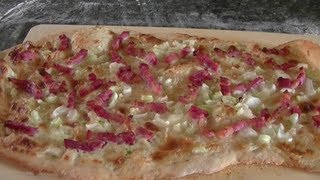 Tarte Flambee  Flammkuchen [upl. by Siberson53]