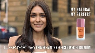 New Lakmé 9to5 Primer  Matte Perfect Cover Foundation [upl. by Avah]