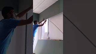 curtain pelmet MDF pesting process woodworking shortvideo [upl. by Alliuqat63]