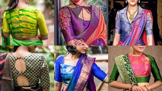 NEW Brocade Fabric Blouse Designs [upl. by Nimrac642]