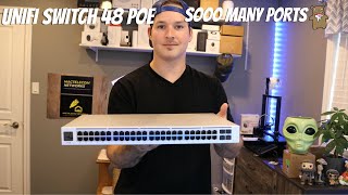 Unifi Switch 48 PoE Soooo Many Ports [upl. by Ahcmis]